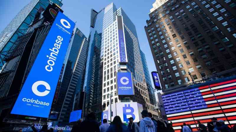 coinbase listed on nasdaq stock market